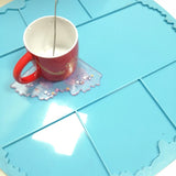 Coaster Tray Epoxy Resin Mold Cup Mat Pad Silicone Mould DIY