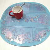 Coaster Tray Epoxy Resin Mold Cup Mat Pad Silicone Mould DIY