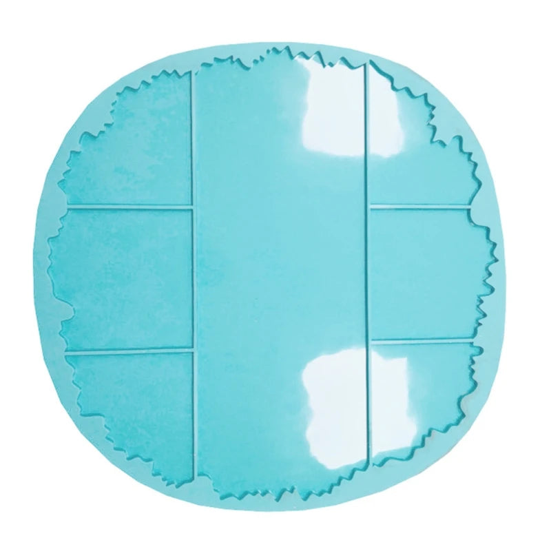 Coaster Tray Epoxy Resin Mold Cup Mat Pad Silicone Mould DIY Crafts Decorations