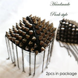 Punk Shoulder Epaulet Brooch Dress Decoration