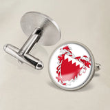 Bahraini Coat of Arms Map Flag Emblem Cufflinks