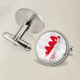 Bahraini Coat of Arms Map Flag Emblem Cufflinks