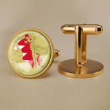 Bahraini Coat of Arms Map Flag Emblem Cufflinks