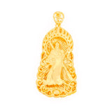 24k Gold Coated Guanyin Pendant, Wedding Birthday Gift