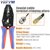 Coaxial Cable Crimping Pliers Kit SMA/BNC RG58/59/62/174/8/11/188/233