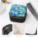 Cobalt Aqua Moroccan Tile Jewelry Storage Box Organizer