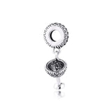 Cocktail Glass Dangle Charm 925 Sterling Silver DIY Women Bracelet Jewelry
