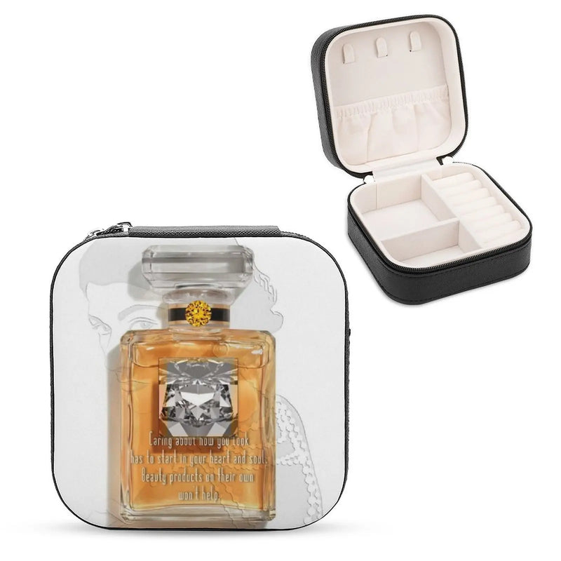 Coco Quote Jewelry Storage Box Mini Double Layer Organizer