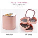 Coco Quote Jewelry Storage Box Mini Double Layer Organizer