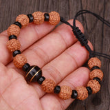 Coconut Bracelet Yellow Brass Meditation Pray String Buddhist Unisex Bracelet