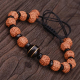 Coconut Bracelet Yellow Brass Meditation Pray String Buddhist Unisex Bracelet