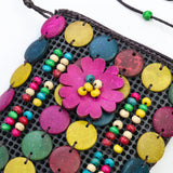Coconut Shell Bag Female Shoulder Backpack Mobile Phone Change Jewelry Bag