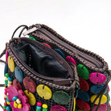 Coconut Shell Bag Female Shoulder Backpack Mobile Phone Change Jewelry Bag