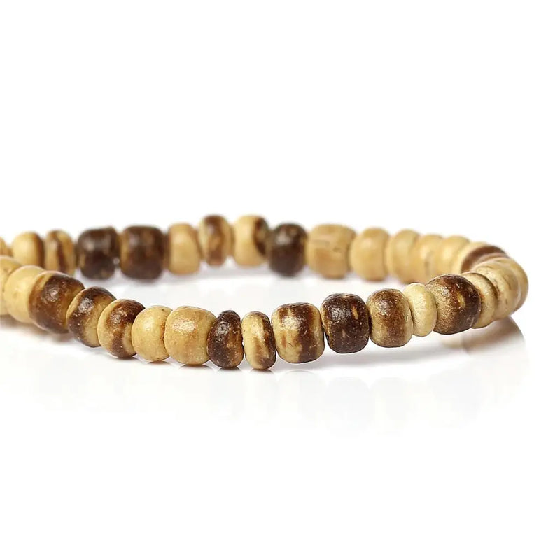 Coconut Shell Spacer Beads Round Natural 4mm Dia