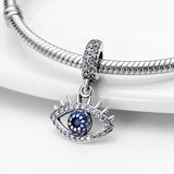 925 Sterling Silver Eyes Beads Charms for Bracelet DIY Jewelry