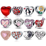 925 Silver Girl Heart Headphones Bracelet Necklace Jewelry