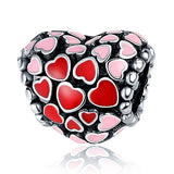 925 Silver Girl Heart Headphones Bracelet Necklace Jewelry