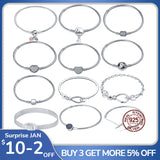 925 Sterling Silver Snake Chain Bangle for Women