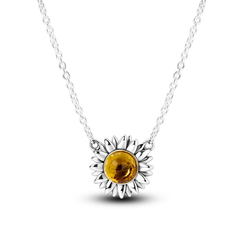 925 Sterling Silver Multi-Ring Pendant Necklace for Women