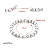 8-9mm Freshwater Pearl Bracelet for Women Party Charm Bracelet Fine Jewelry