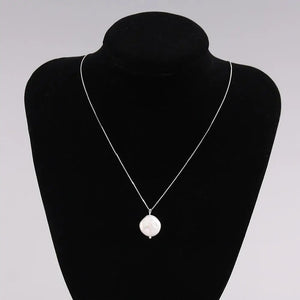 925 Silver Necklace Freshwater Pearls Choker For Women Girls Party Gift