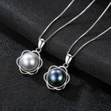 925 Silver Freshwater Pearl Pendant Necklace Wedding Jewelry