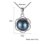 925 Silver Freshwater Pearl Pendant Necklace Wedding Jewelry