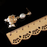 Baroque Pearl Earrings Retro Drop Earrings Fine Jewelry