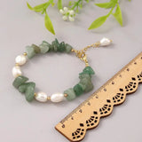 Freshwater Pearl Bracelet with Amethyst Stone Beads
