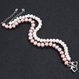 Natural Freshwater Pearl Bracelet for Women Gift Adjustable charm Bracelet