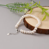 Natural Freshwater Pearl Bracelet for Women Gift Adjustable charm Bracelet