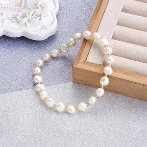 Baroque Pearl Bracelet Crystal Beads Jewelry