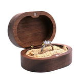 Coffee Durable Vintage Jewelry Display Necklace Case