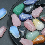 Coffin Statue Natural Quartz Agate Crystal Healing Reiki Stones