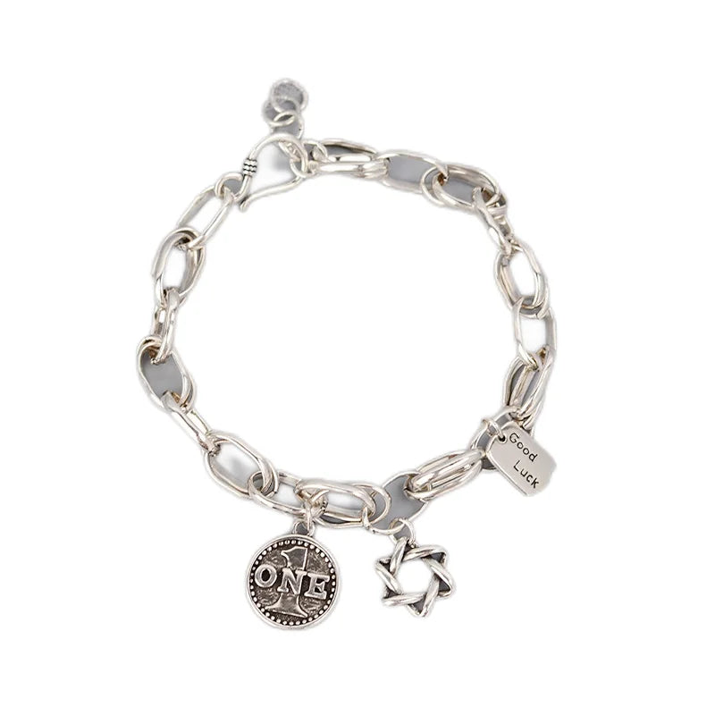 Coin David Star Bracelet Women Jewelry Jewish Gift