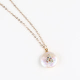 Coin Freshwater Pearl Pendant Necklace Women