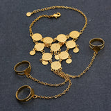 Coin Jewelry Coin Bracelet Bangle Chain Link for Women Dress Bracelet