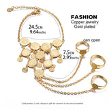 Coin Jewelry Coin Bracelet Bangle Chain Link for Women Dress Bracelet