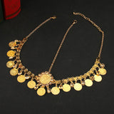 Coin Pendant Head Chain Coin Plated Pendant Women Hair Jewelry