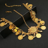 Coin Pendant Head Chain Coin Plated Pendant Women Hair Jewelry