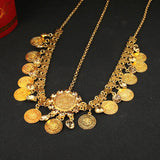 Coin Pendant Head Chain Coin Plated Pendant Women Hair Jewelry
