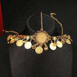 Coin Pendant Head Chain Coin Plated Pendant Women Hair Jewelry