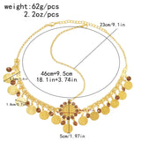 Coin Pendant Head Chain Coin Plated Pendant Women Hair Jewelry