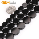 Coin Shape Agate Natural Stone Beads for Jewelry Making 15 Inches