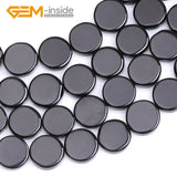 Coin Shape Agate Natural Stone Beads for Jewelry Making 15 Inches