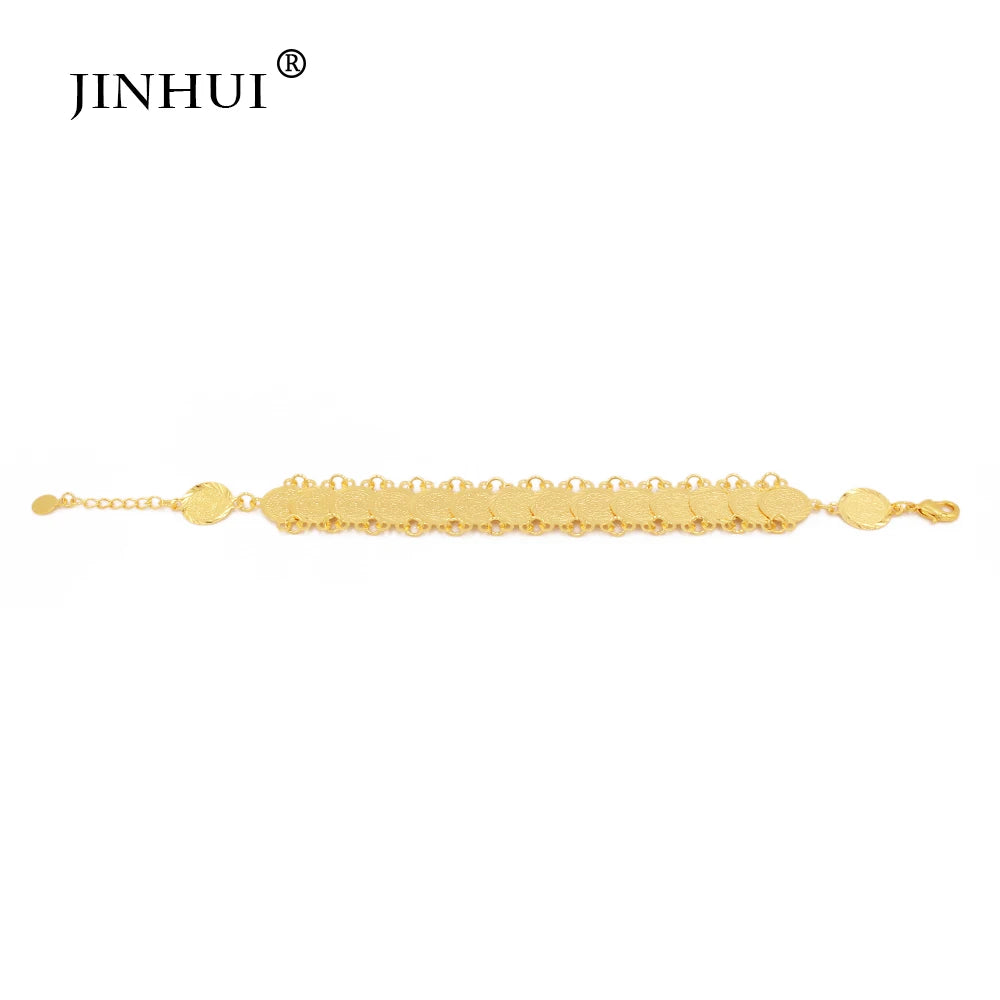 Coin Bracelet Jewelry for Women Charm Bracelets Dubai Bangles