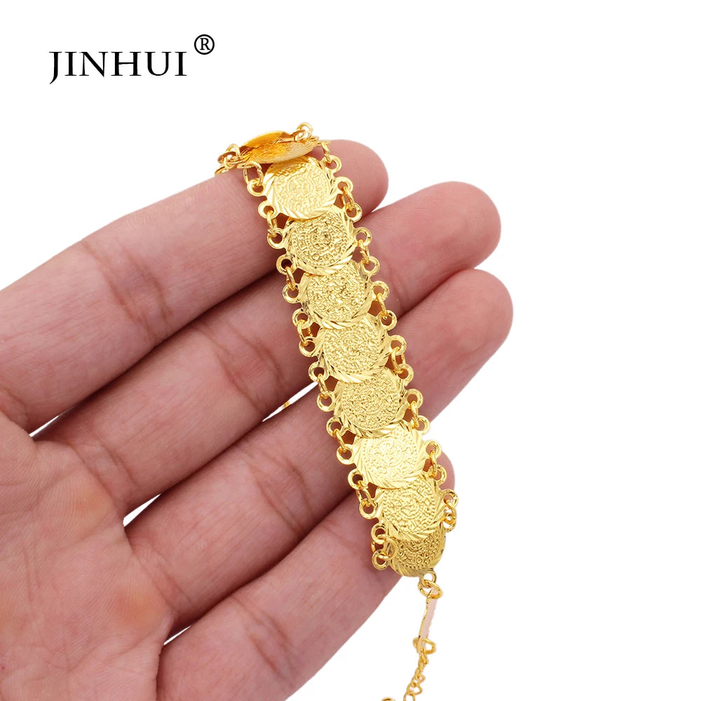 Coin Bracelet Jewelry for Women Charm Bracelets Dubai Bangles
