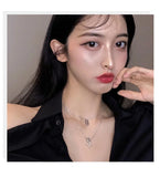 Cold Wind Star Moon Locbone Chain Necklace Female
