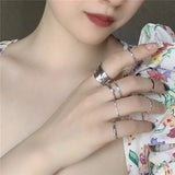 Japanese Wind Index Finger Ring Set for Women