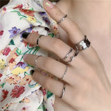 Japanese Wind Index Finger Ring Set for Women